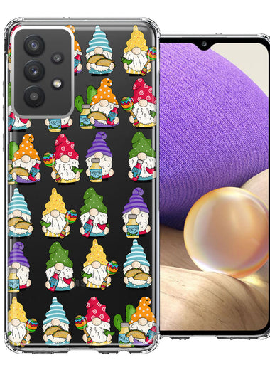 Samsung Galaxy A32 Cinco De Mayo Party Cute Gnomes Mexico Tacos Fiesta Double Layer Phone Case Cover