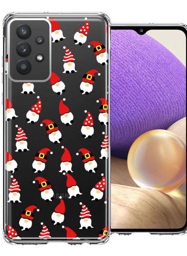 Samsung Galaxy A32 Cute Red Christmas Holiday Santa Gnomes Design Double Layer Phone Case Cover