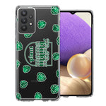 Samsung Galaxy A32 Plant Mama Houseplant Lover Monstera Tropical Leaf Green Design Double Layer Phone Case Cover