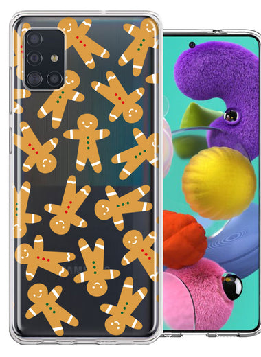 Samsung Galaxy A51 Christmas Gingerbread Traditional Holiday Cookies By BillyElleCo Double Layer Phone Case Cover