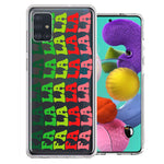 Samsung Galaxy A51 Deck The Halls Christmas Carol Falala Festive Lyric Vintage 70s Letters Double Layer Phone Case Cover