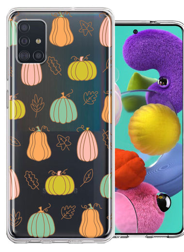 Samsung Galaxy A51 Fall Autumn Fairy Pumpkins Thanksgiving Spooky Season Double Layer Phone Case Cover
