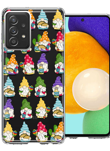 Samsung Galaxy A52 Cinco De Mayo Party Cute Gnomes Mexico Tacos Fiesta Double Layer Phone Case Cover