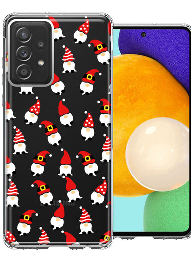 Samsung Galaxy A52 Cute Red Christmas Holiday Santa Gnomes Design Double Layer Phone Case Cover
