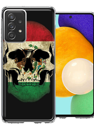 Samsung Galaxy A52 Mexico Flag Skull Double Layer Phone Case Cover