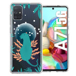 Samsung Galaxy A71 4G Moon Green Jaguar Design Double Layer Phone Case Cover