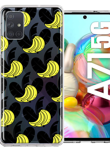 Samsung Galaxy A71 4G Tropical Bananas Design Double Layer Phone Case Cover
