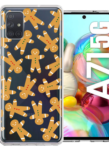Samsung Galaxy A71 5G Christmas Gingerbread Traditional Holiday Cookies By BillyElleCo Double Layer Phone Case Cover