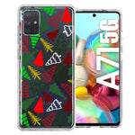 Samsung Galaxy A71 4G Christmas Trees Holiday Festive Winter By BillyElleCo Double Layer Phone Case Cover