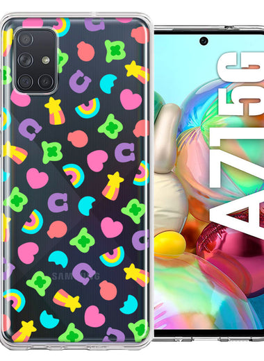 Samsung Galaxy A71 4G Cute Lucky Marshmallow Cereal Nostalgic Double Layer Phone Case Cover