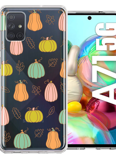 Samsung Galaxy A71 5G Fall Autumn Fairy Pumpkins Thanksgiving Spooky Season Double Layer Phone Case Cover