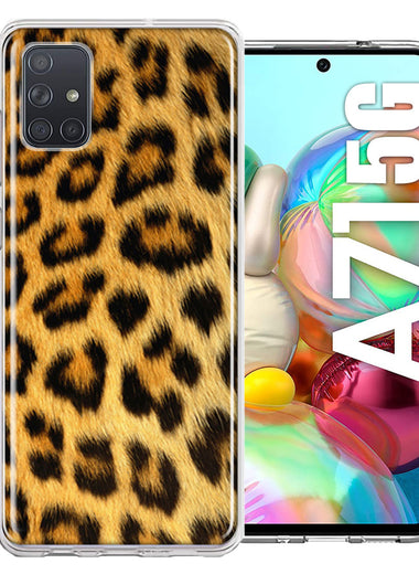 Samsung Galaxy A71 5G Classic Leopard Double Layer Phone Case Cover