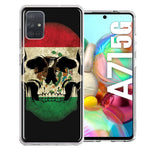 Samsung Galaxy A71 5G Mexico Flag Skull Double Layer Phone Case Cover