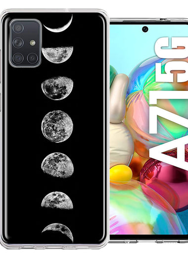 Samsung Galaxy A71 5G Moon Transitions Double Layer Phone Case Cover