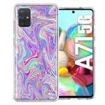 Samsung Galaxy A71 5G Paint Swirl Double Layer Phone Case Cover