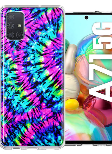 Samsung Galaxy A71 5G Hippie Tie Dye Double Layer Phone Case Cover