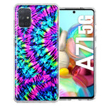 Samsung Galaxy A71 4G Hippie Tie Dye Double Layer Phone Case Cover