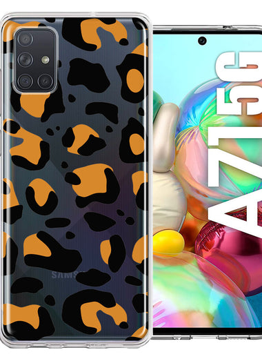 Samsung Galaxy A71 4G Classic Animal Wild Leopard Jaguar Print Double Layer Phone Case Cover