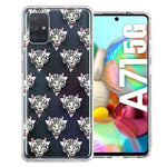 Samsung Galaxy A71 4G Fierce Tiger Polkadots Design Double Layer Phone Case Cover