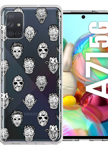 Samsung Galaxy A71 4G Halloween Horror Villans Design Double Layer Phone Case Cover