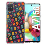 Samsung Galaxy A71 4G Lucha Libre Masks Design Double Layer Phone Case Cover