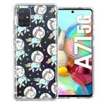 Samsung Galaxy A71 4G Space Unicorns Design Double Layer Phone Case Cover