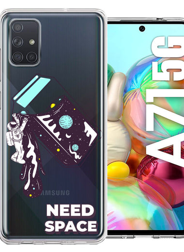 Samsung Galaxy A71 5G Need Space Astronaut Stars Design Double Layer Phone Case Cover