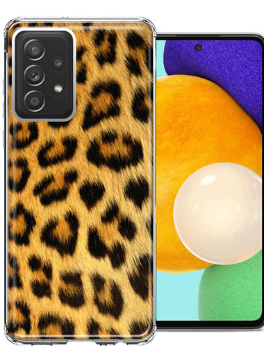Samsung Galaxy A72 Classic Leopard Double Layer Phone Case Cover