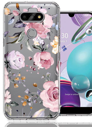 For LG Aristo 5 Soft Pastel Spring Floral Flowers Blush Lavender Phone Case Cover