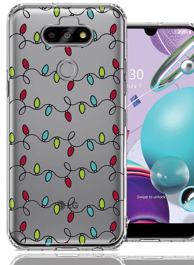 LG Aristo 5/Phoenix 5/Risio 4 Vintage Christmas Lights Design Double Layer Phone Case Cover