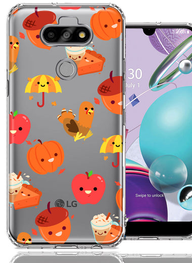 LG Aristo 5/Phoenix 5/Risio 4 Thanksgiving Autumn Fall Design Double Layer Phone Case Cover