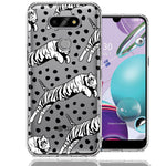 LG Aristo 5/Phoenix 5/Risio 4 Tiger Polkadots Design Double Layer Phone Case Cover