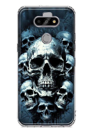 LG Aristo 5/Phoenix 5/Risio 4 Graveyard Death Dream Skulls Double Layer Phone Case Cover