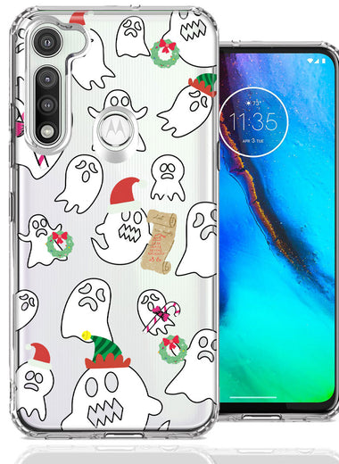 Motorola Moto G Fast Halloween Christmas Ghost Design Double Layer Phone Case Cover