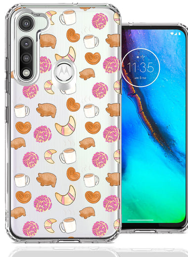 Motorola Moto G Fast Mexican Pan Dulce Cafecito Coffee Concha Polka Dots Double Layer Phone Case Cover
