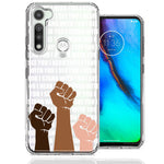 Motorola Moto G Fast BLM Equality Stand With You Double Layer Phone Case Cover