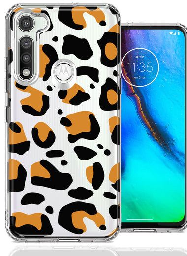 Motorola Moto G Fast Classic Animal Wild Leopard Jaguar Print Double Layer Phone Case Cover