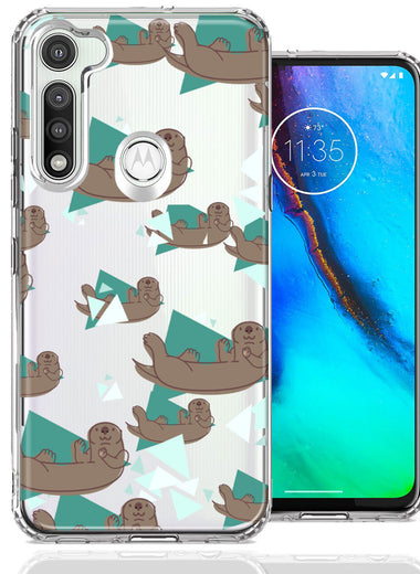 Motorola Moto G Fast Cute Otter Design Double Layer Phone Case Cover