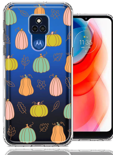 Motorola Moto G Play 2021 Fall Autumn Fairy Pumpkins Thanksgiving Spooky Season Double Layer Phone Case Cover
