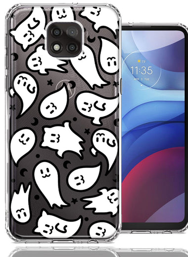 Motorola Moto G Power 2021 Kawaii Manga Cute Halloween Ghosts Spirits Design Double Layer Phone Case Cover