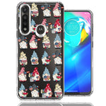 Motorola Moto G Power USA Fourth Of July American Summer Cute Gnomes Patriotic Parade Double Layer Phone Case Cover