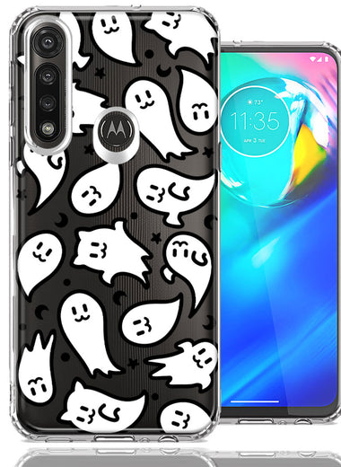 Motorola Moto G Power Kawaii Manga Cute Halloween Ghosts Spirits Design Double Layer Phone Case Cover