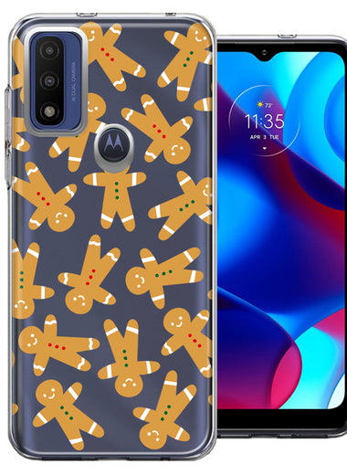 Motorola Moto G Pure Christmas Gingerbread Traditional Holiday Cookies By BillyElleCo Double Layer Phone Case Cover