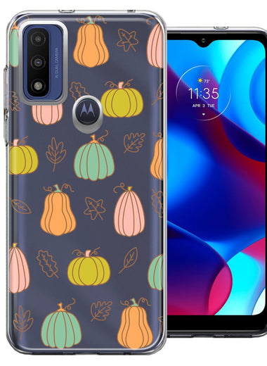 Motorola Moto G Pure Fall Autumn Fairy Pumpkins Thanksgiving Spooky Season Double Layer Phone Case Cover