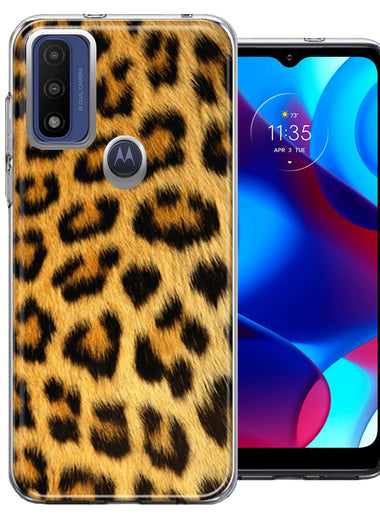Motorola Moto G Pure G Power 2022 Classic Leopard Double Layer Phone Case Cover