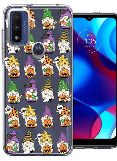 Motorola Moto G Pure Spooky Halloween Gnomes Cute Characters Holiday Seasonal Pumpkins Candy Ghosts Double Layer Phone Case Cover