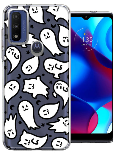 Motorola Moto G Pure Kawaii Manga Cute Halloween Ghosts Spirits Design Double Layer Phone Case Cover