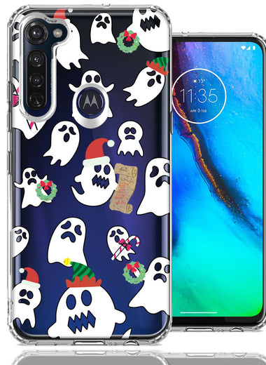 Motorola Moto G Stylus Halloween Christmas Ghost Design Double Layer Phone Case Cover