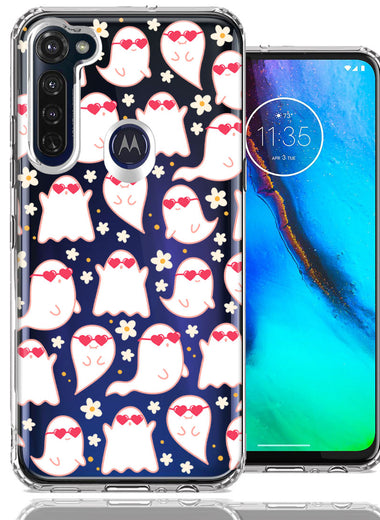 Motorola Moto G Stylus Floating Heart Glasses Love Ghosts Vaneltines Day Cutie Daisy Double Layer Phone Case Cover