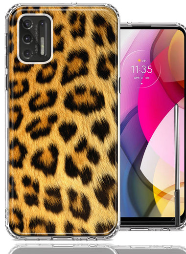 Motorola Moto G Stylus 2021 Classic Leopard Double Layer Phone Case Cover